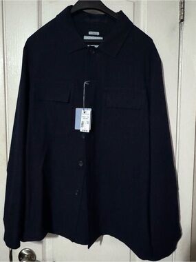 Joseph Abboud Navy Lightweight Shirt Jacket